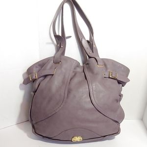 Le' Bulga lavender Italian leather handbag